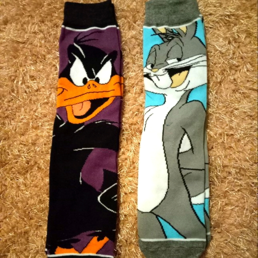 NWT 2 PAIR CARTOON SOCKS
